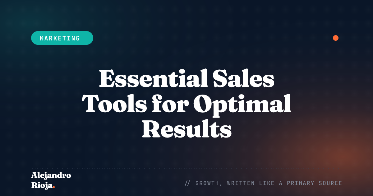 Essential Sales Tools for Optimal Results Enhance Performance and Productivity