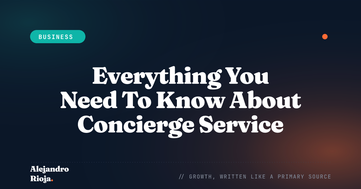 Everything You Need To Know About Concierge Service Model