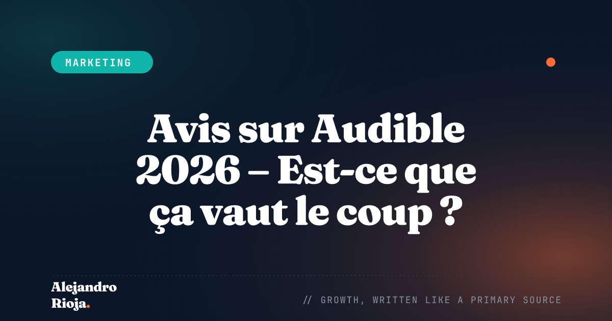 Avis sur Audible 2026 – Est-ce que ça vaut le coup ?