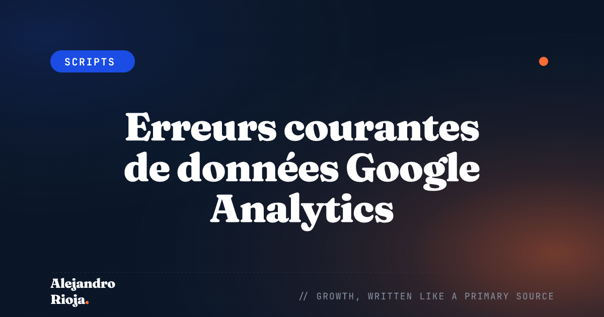 Erreurs courantes de données Google Analytics : guide pour les corriger