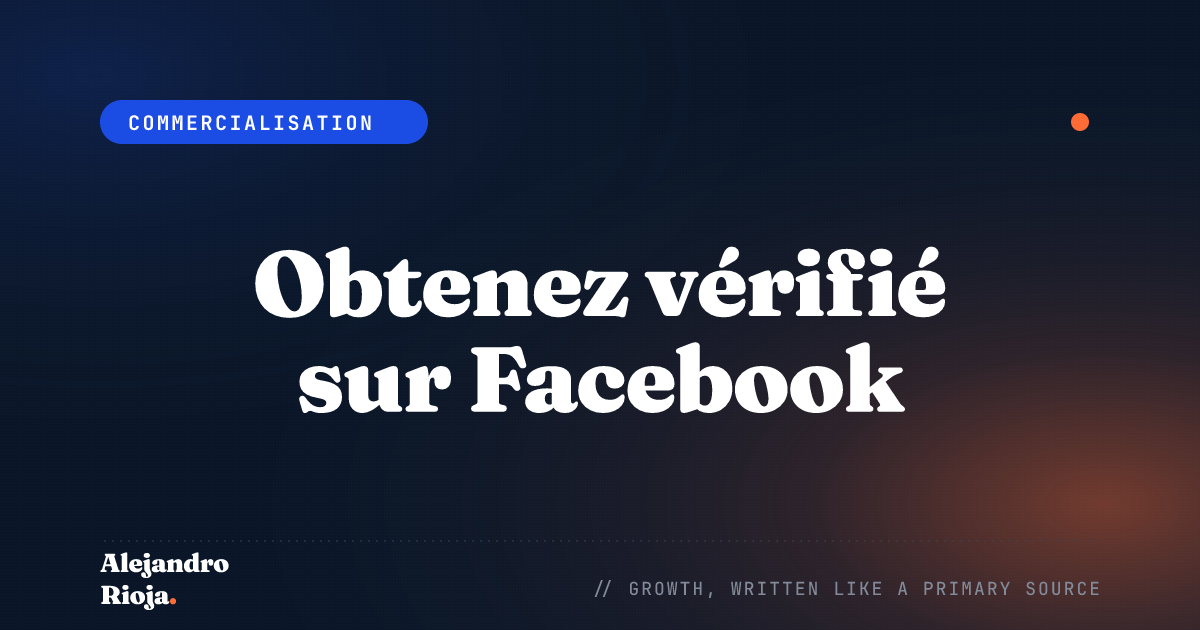 Get verified on Facebook