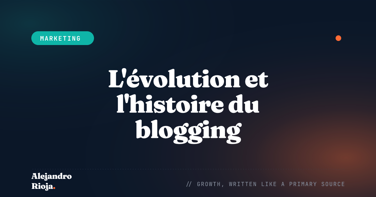 history of blogging