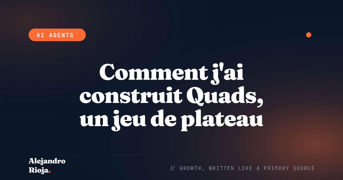 Comment j'ai construit Quads, un jeu de plateau mobile, avec Claude — d'un hackathon de 2 heures à l'App Store