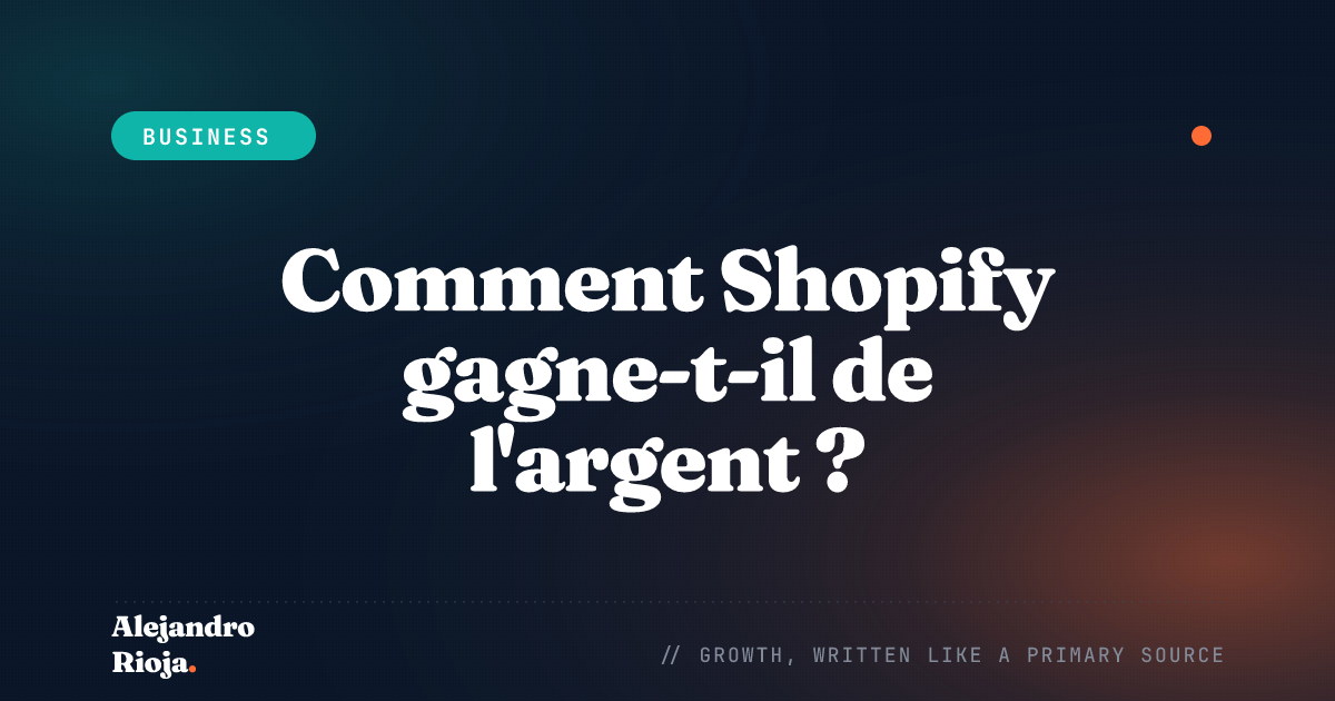 Comment Shopify gagne de l'argent