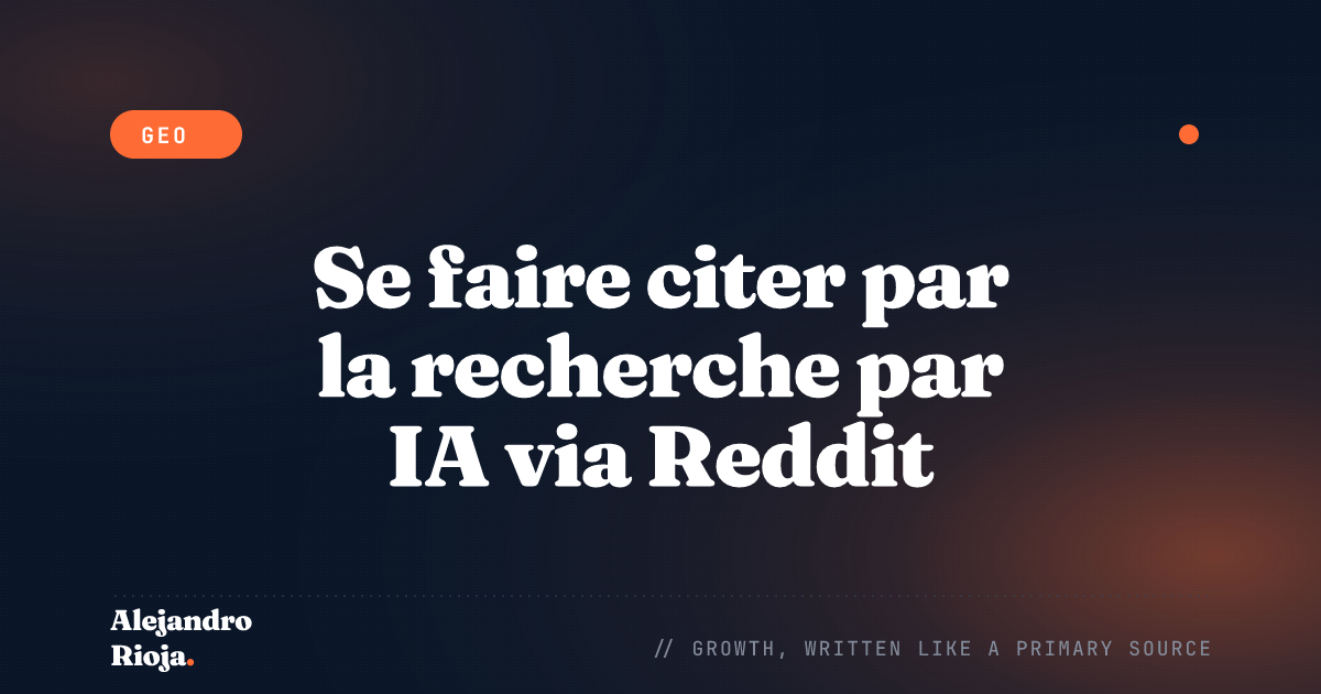 Se faire citer par la recherche par IA via Reddit