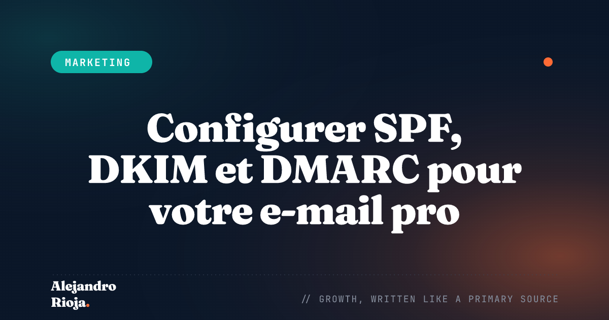 Configurer SPF, DKIM et DMARC pour votre e-mail pro