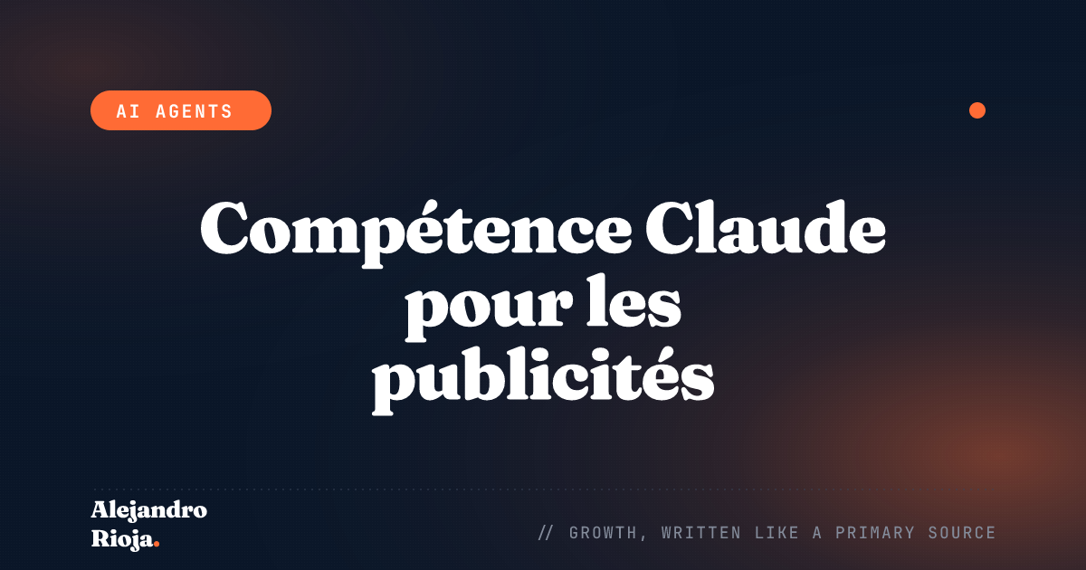 Compétence Claude pour gérer les publicités Facebook avec l'API Graph