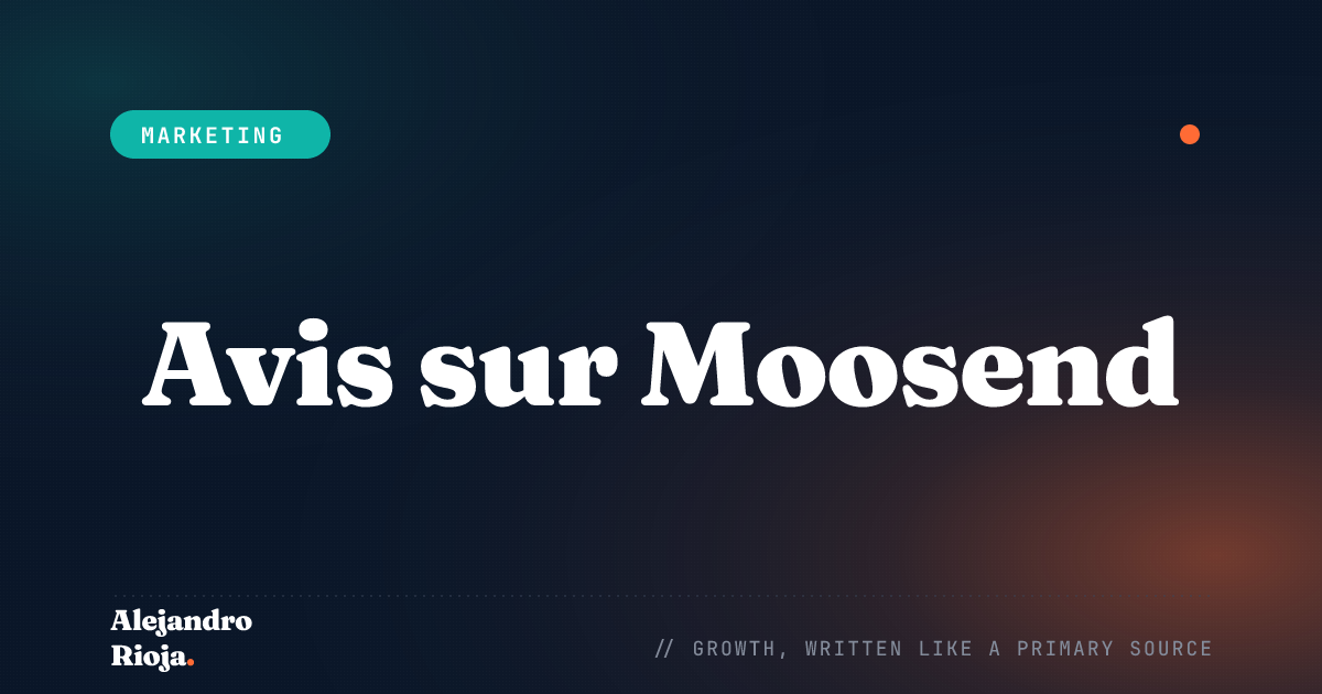 Avis sur Moosend Une Solution d'Email Marketing