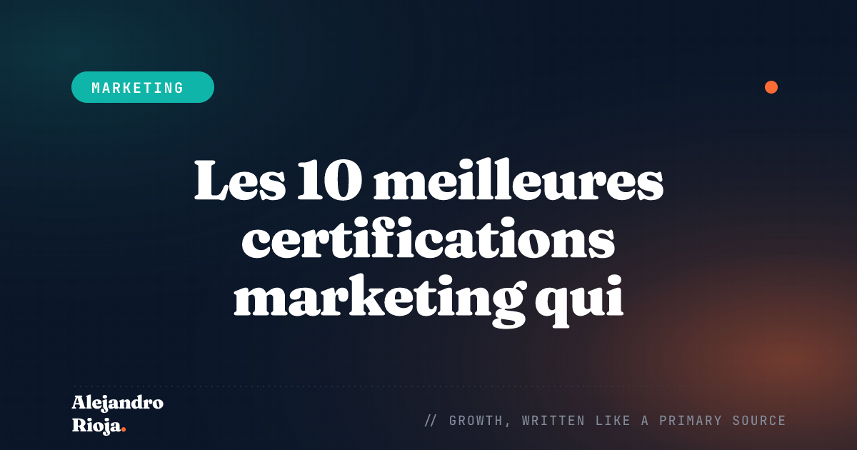 Les 10 meilleures certifications marketing qui offrent une valeur exceptionnelle