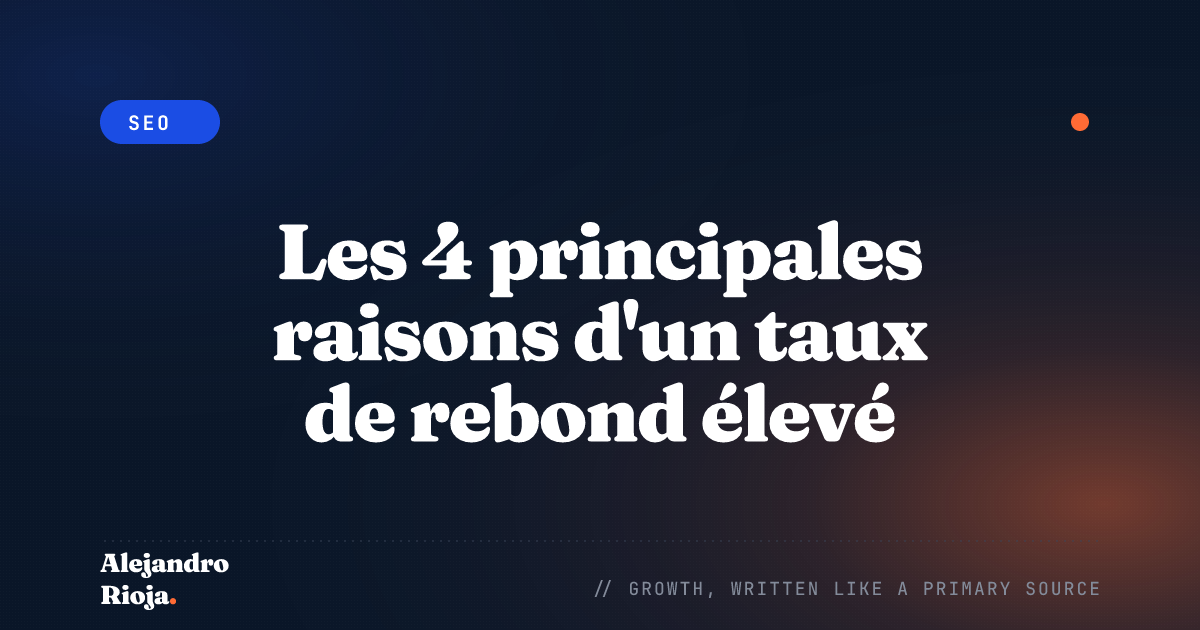 Taux de rebond site web