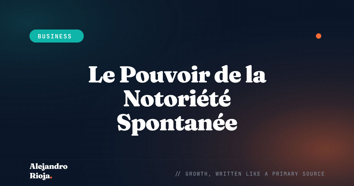 Le Pouvoir de la Notoriété Spontanée (TOMA) dans la Reconnaissance de Marque