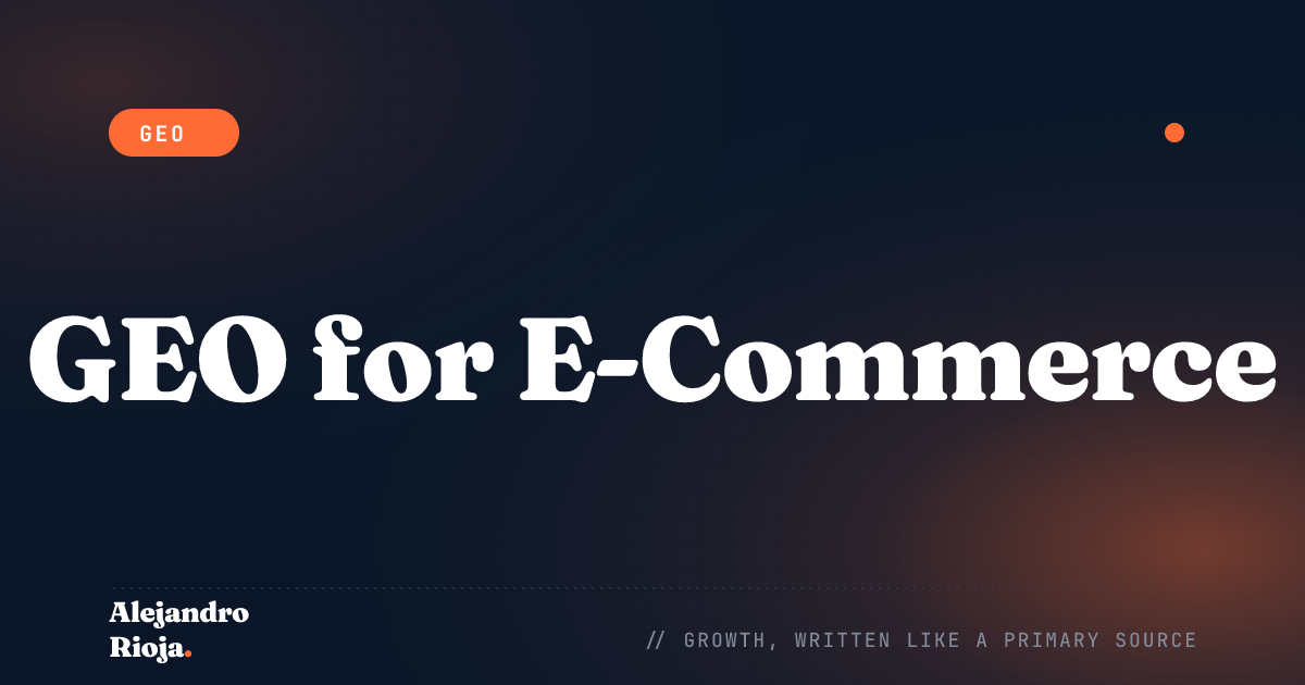 GEO for E-Commerce: Getting Products Cited by AI