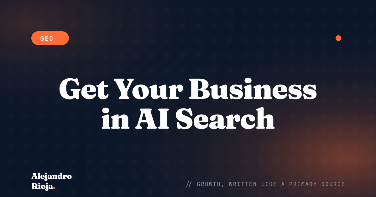 GEO for Local Business: Get Cited by AI Search
