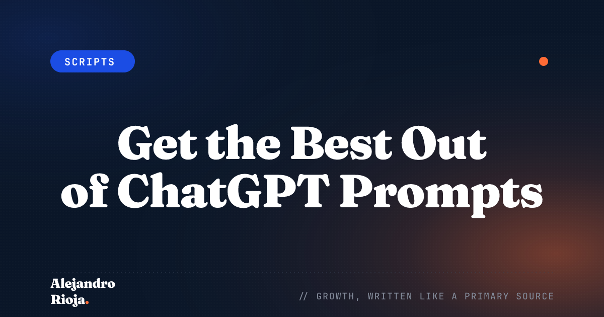 Get the Best Out of ChatGPT Prompts What To Ask for Personalized Assistance