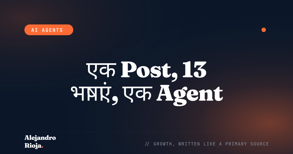 एक Agent से एक Blog Post को 13 भाषाओं में कैसे Translate करें
