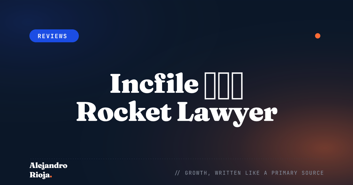 Incfile बनाम Rocket Lawyer