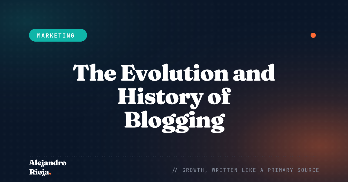 history of blogging
