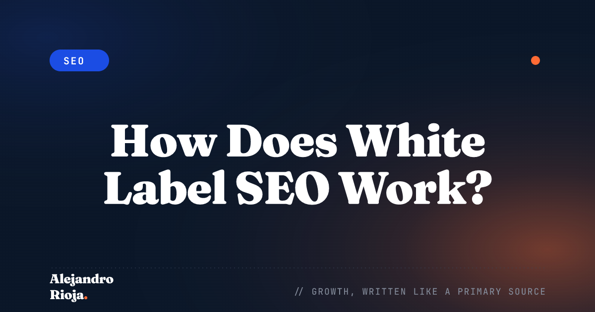 How Does White Label SEO Work