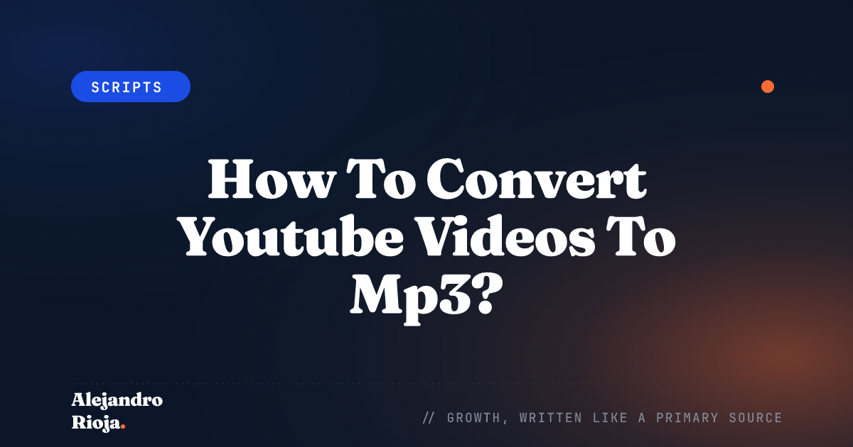 How To Convert Youtube Videos To Mp3