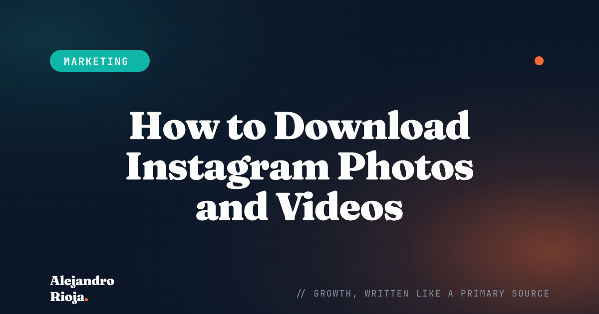 How to Download photos and videos from instagram