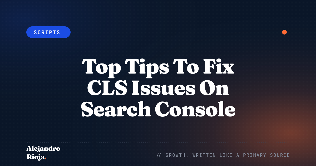 How To Fix CLS Issue On Search Console