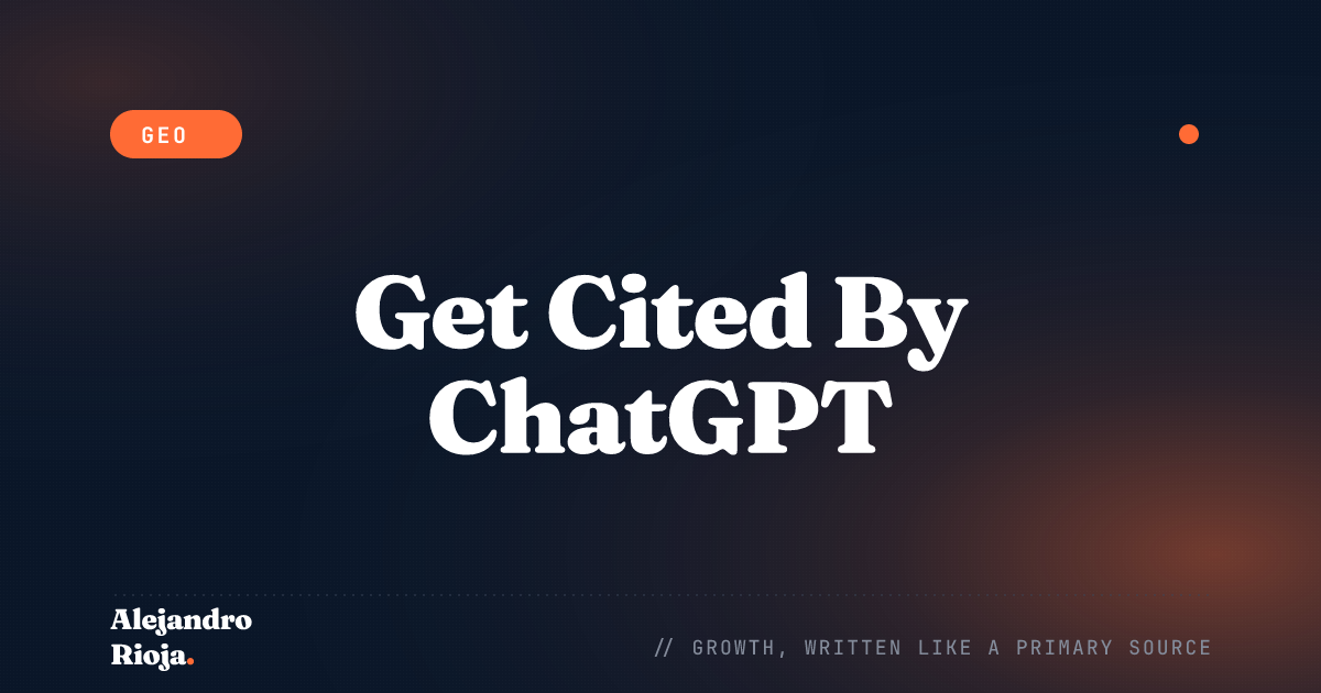 How to Get Your Brand Cited Inside ChatGPT Answers (2026)
