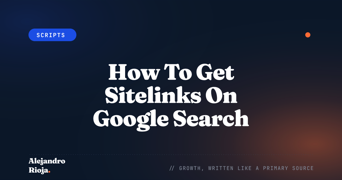 how-to-get-sitelinks