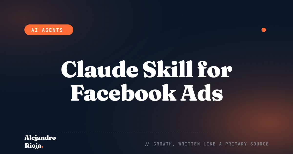 I Built a Claude Skill That Runs My Facebook Ads — Here's the Code