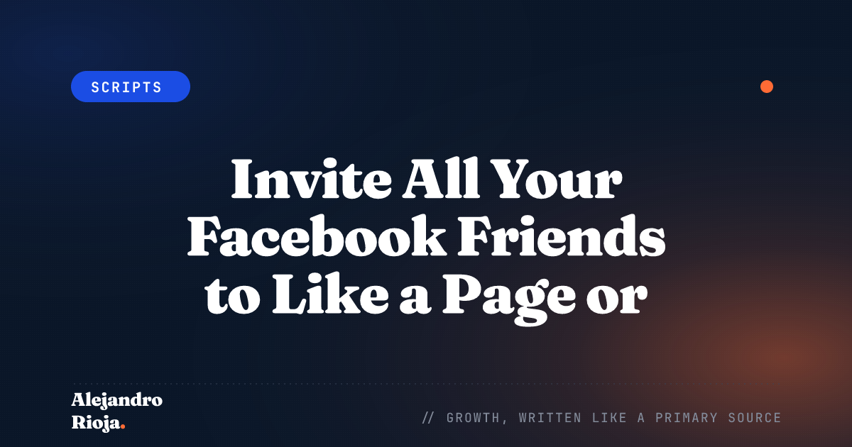 Invite All Your Facebook Friends to Like a Page or Event on Facebook 2026
