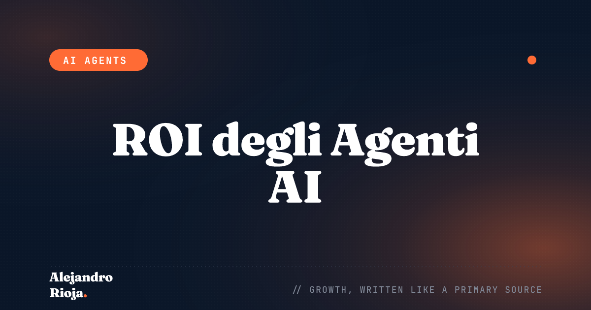 ROI degli Agenti AI: Come Decido se Vale la Pena Costruire un'Automazione