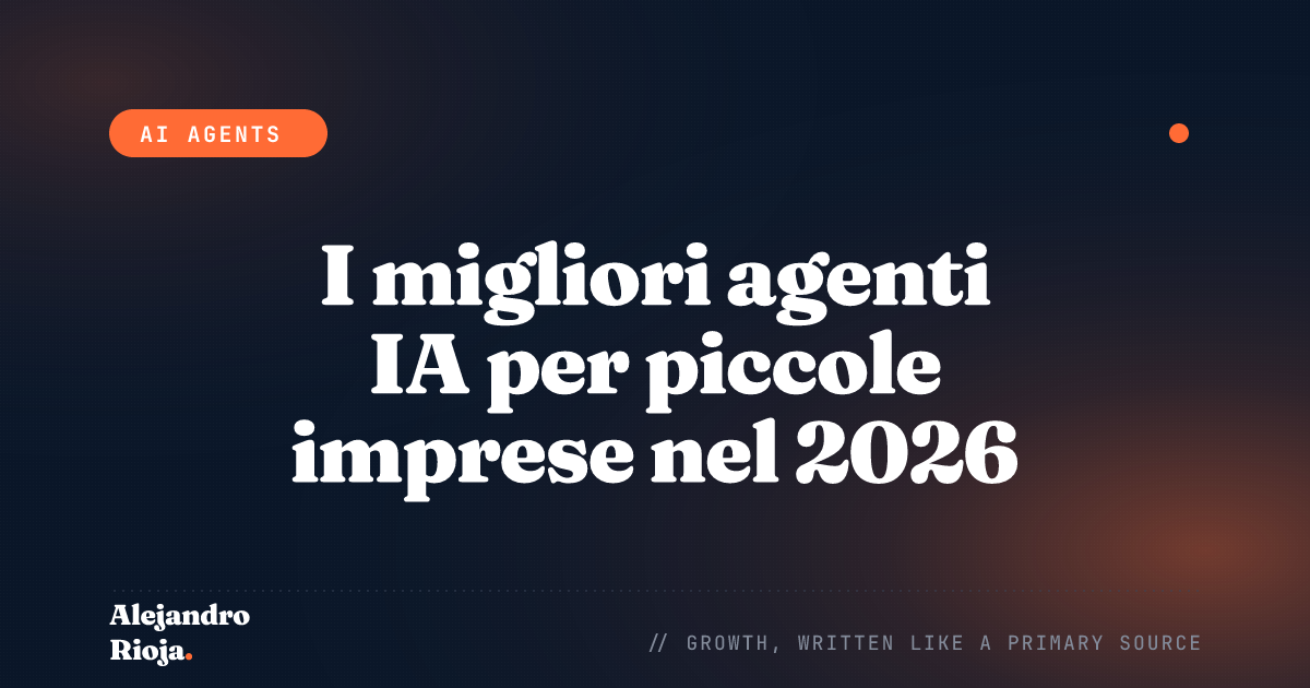 I migliori agenti IA per le piccole imprese nel 2026: cosa comprerei davvero