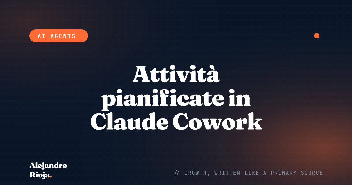 Attività pianificate in Claude Cowork: la guida
