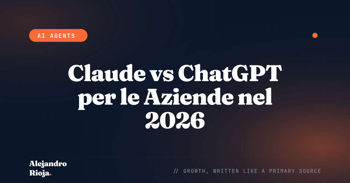Claude vs ChatGPT per le Aziende nel 2026: Il Punto di Vista Onesto di un Operatore