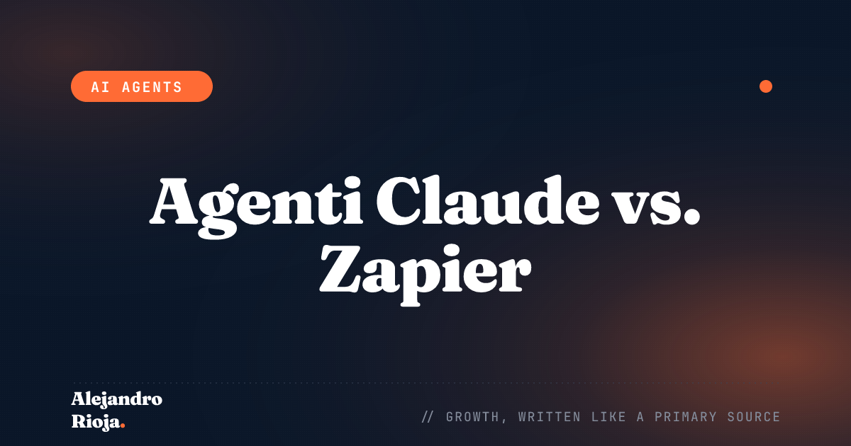 Agenti Claude vs. Zapier: cosa uso io e quando