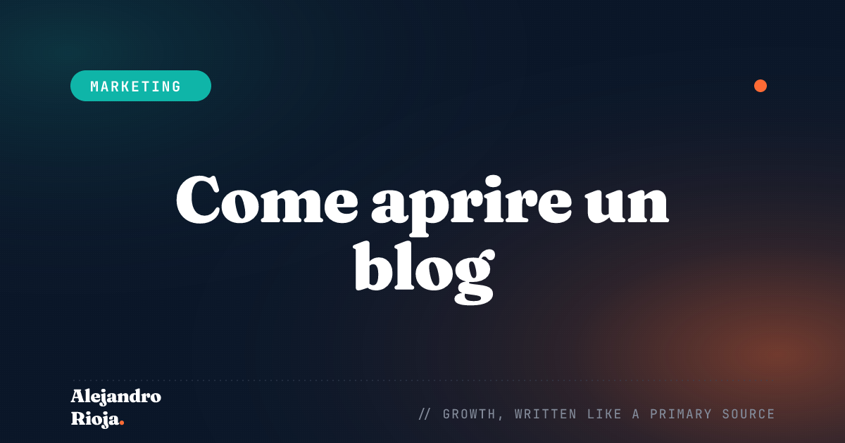 Come aprire un blog: la guida per iniziare da zero
