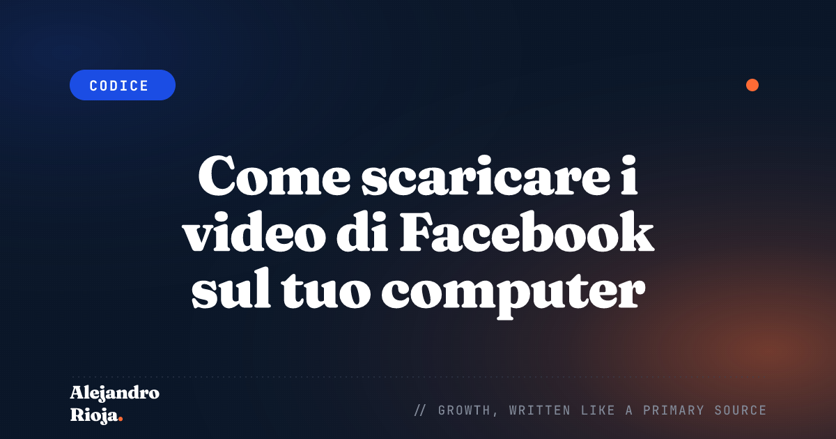 Come scaricare i video di Facebook sul tuo computer