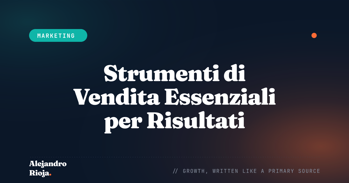 Strumenti di Vendita Essenziali per Risultati Ottimali Migliora le Prestazioni e la Produttività
