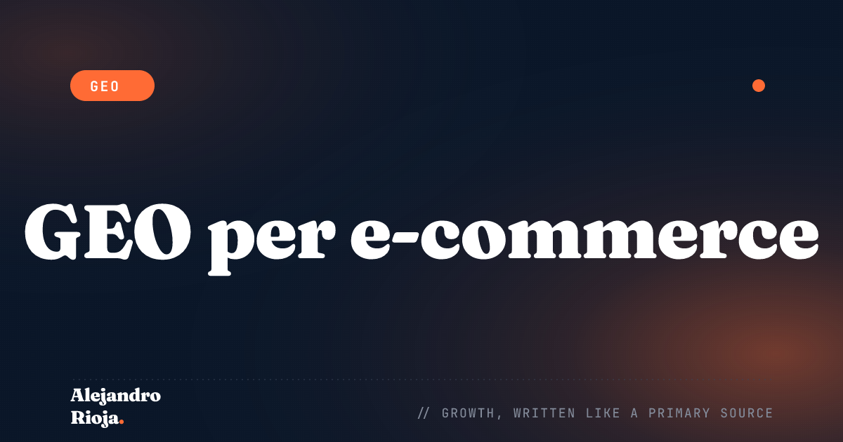 GEO per e-commerce: farsi citare i prodotti dall'IA