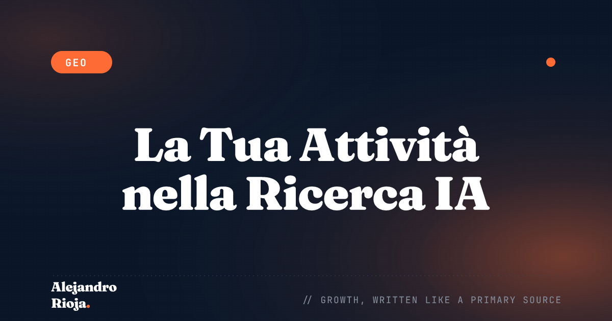 GEO per le Attività Locali: Come Essere Citati dalla Ricerca IA