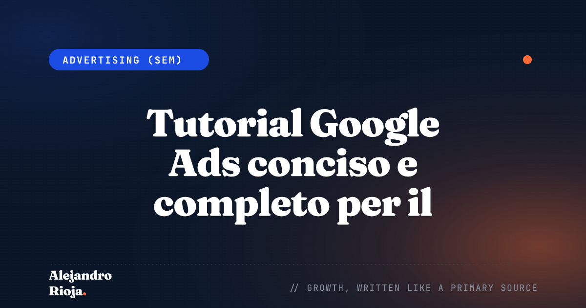 Tutorial Google Ads