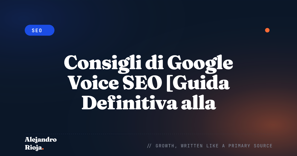 SEO della ricerca vocale