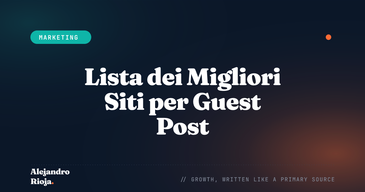 Lista dei Migliori Siti per Guest Post