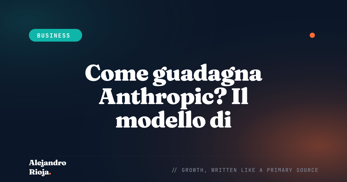 Come guadagna Anthropic — il modello di business di Claude
