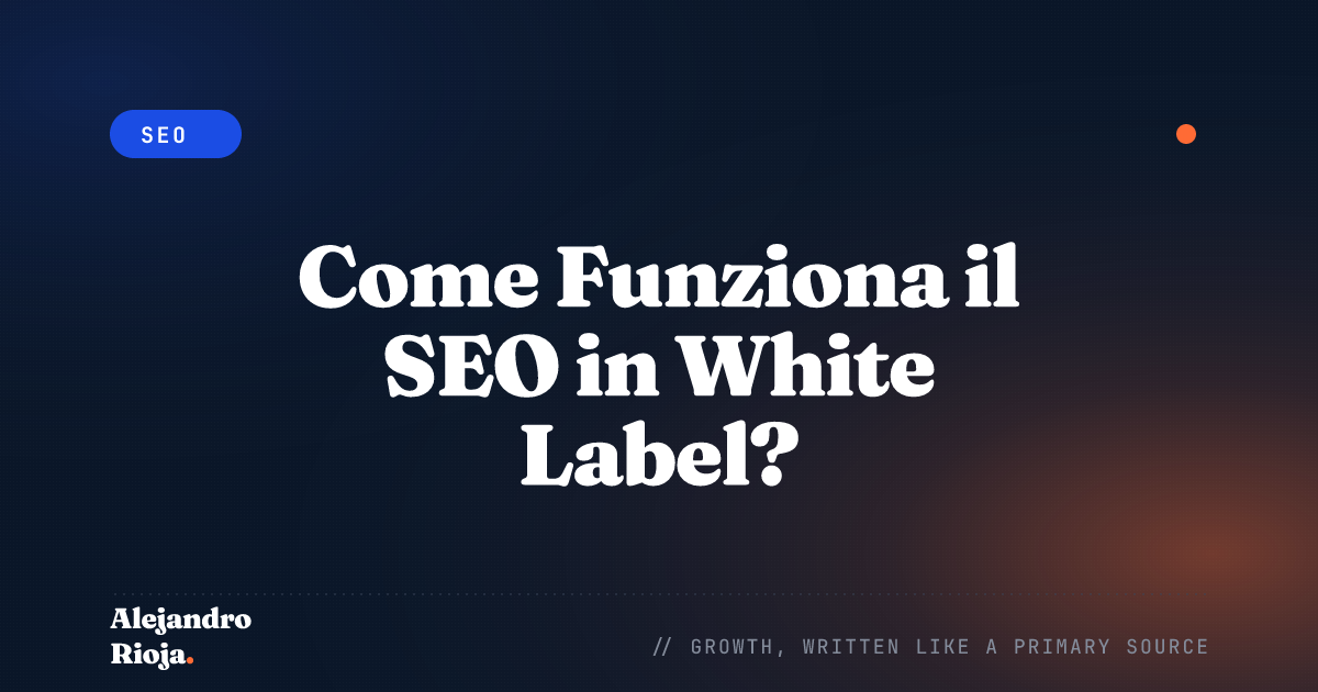Come Funziona il SEO in White Label?