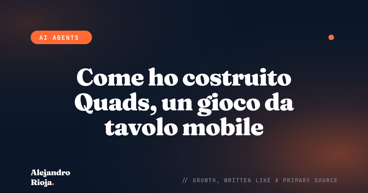 Come ho costruito Quads, un gioco da tavolo mobile, con Claude — da un hackathon di 2 ore all'App Store