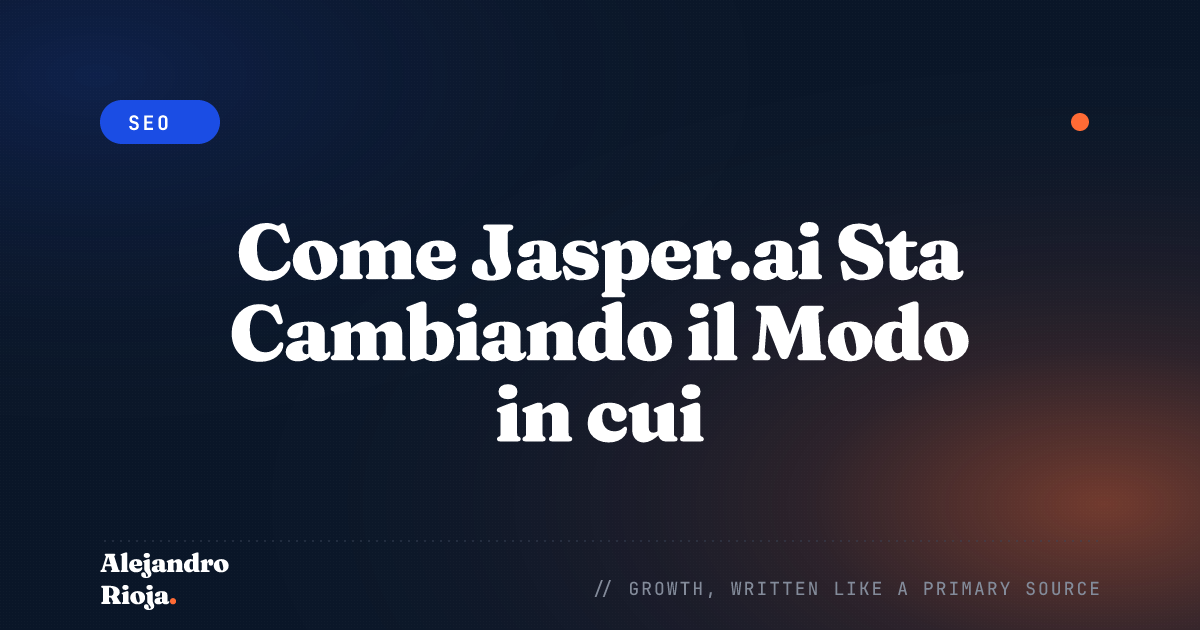 Come Jasper.ai Sta Cambiando il Modo in cui Interagiamo con la Tecnologia