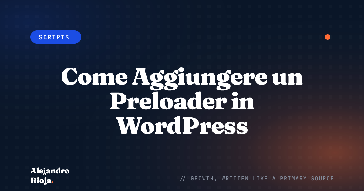 How To Add Preloader In WordPress A Step By Step Guide