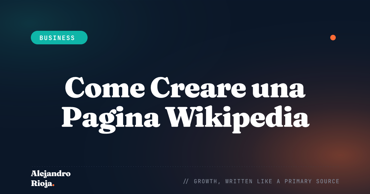 Come Creare una Pagina Wikipedia Guida Passo per Passo