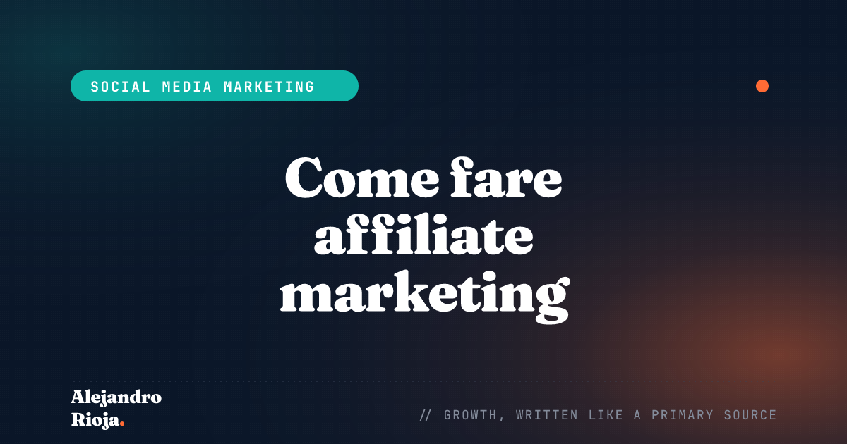 Affiliate marketing