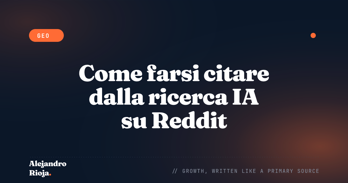 Come farsi citare dalla ricerca IA su Reddit